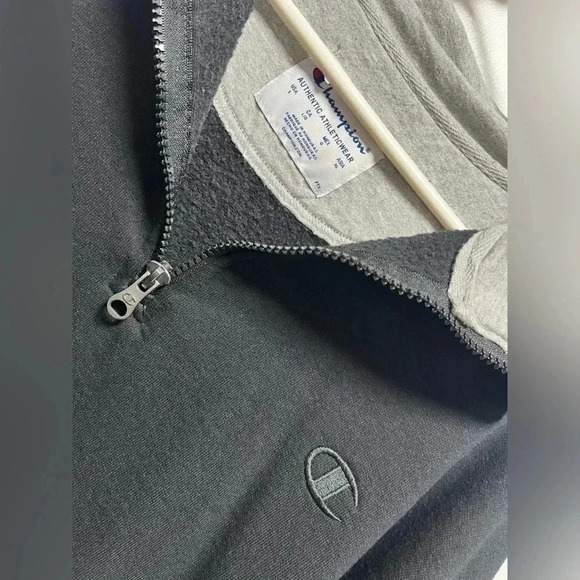 Champion Men's Authentic Powerblend Fleece 1/4 Zip Pullover - Picture 2 of 2